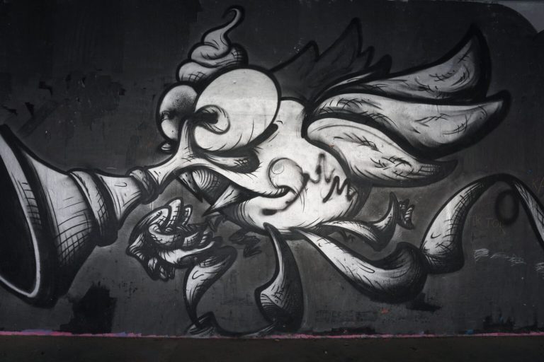 Η Πολυτεχνειούπολη μέσα από το ζωγραφισμένο με graffiti σκυρόδερμα (φωτογραφικό υλικό)